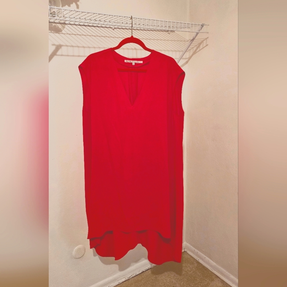 Red, Flowing Dress